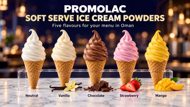 Promolac Ice Cream Powders in Oman: Five Flavours for Your Dessert Menu